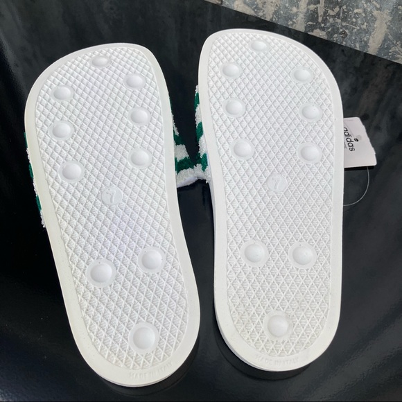 Adidas Originals Men’s NWT Slides In White & Green - Picture 9 of 16